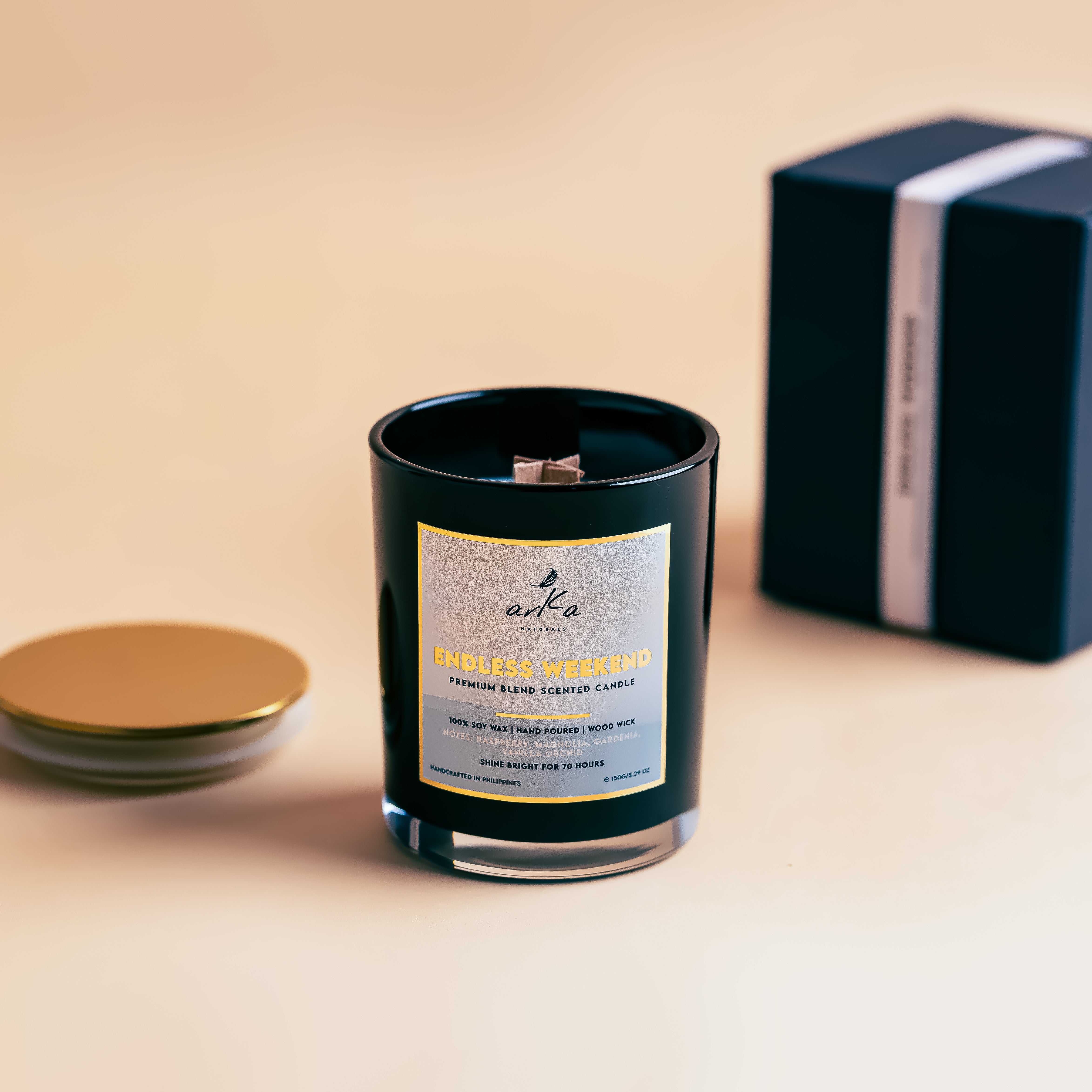 Endless Weekend Hand Poured Scented Soy Candle 150g
