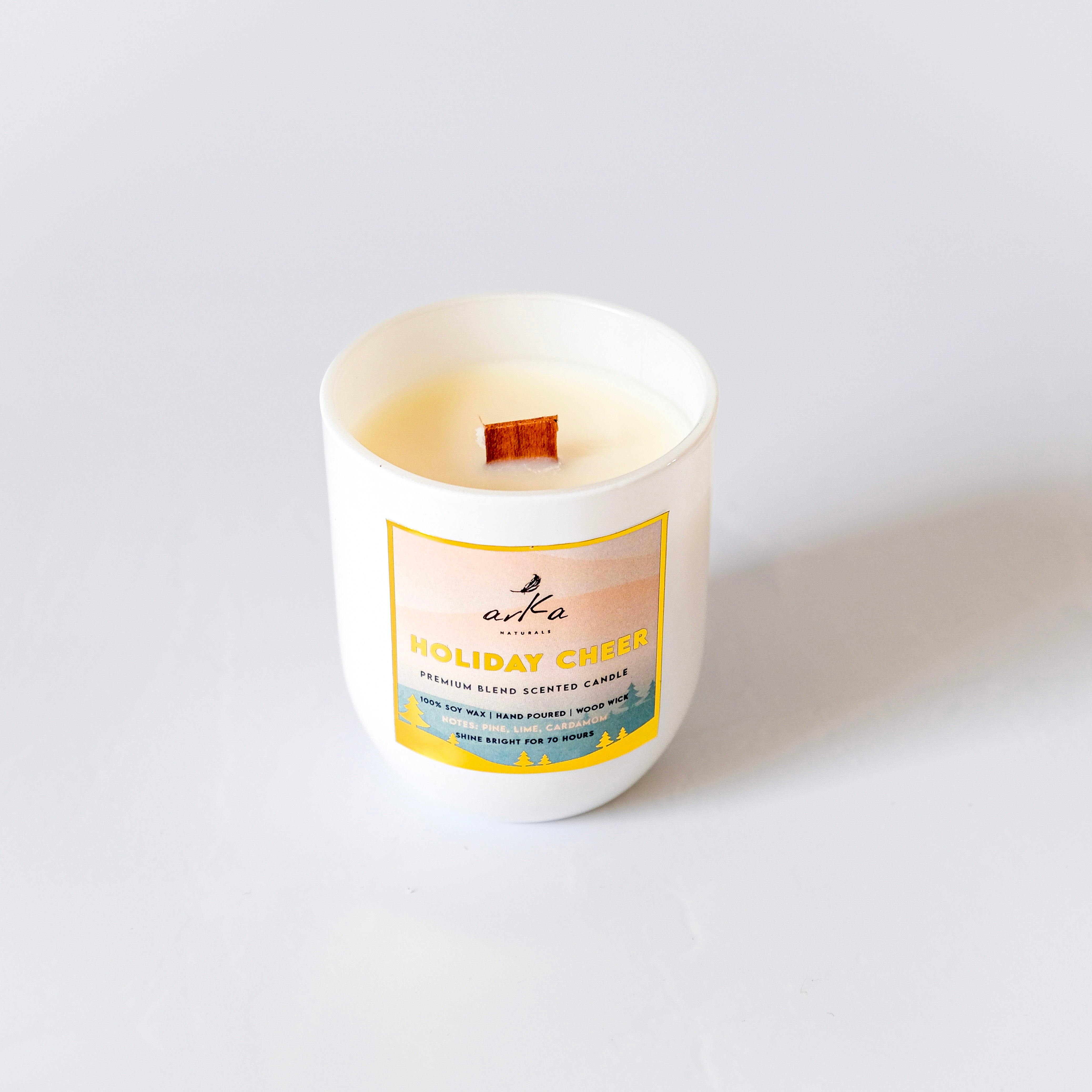 Holiday Cheer Hand Poured Scented Soy Candle 150g
