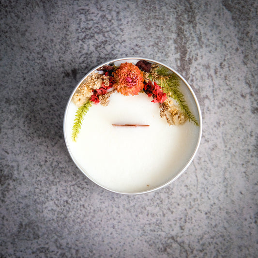 Make A Wish Scented Soy Candle in glass jar and travel tin